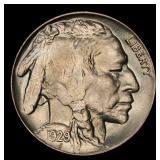 1929-p Buffalo Nickel 5c Grades ms66