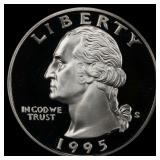 1995-s Proof Washington Quarter 25c pr70 dcam SEGS