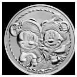 2024 Disney Mickey & Minnie Christmas 1 oz .999 Si