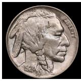 1924-p Buffalo Nickel 5c Grades ms63