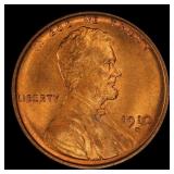 1910-s Lincoln Cent 1c ms66 rd SEGS
