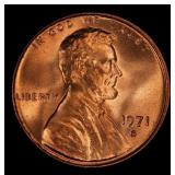 1971-s Lincoln Cent TOP POP! 1c ms67+ rd SEGS