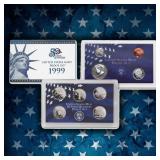 1999-2008 Proof Set Run - 109 Coins, Full 50 State