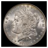 1878-p 7tf Morgan Dollar $1 Grades ms63+