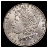 1881-o Morgan Dollar $1 Grades ms63+