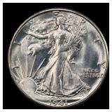 1941-s Walking Liberty Half Dollar 50c ms66 SEGS
