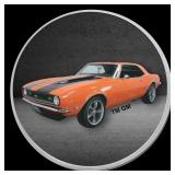 1966 Chevrolet Camaro Colorized Style - 1 oz Silve