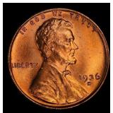 1936-d Lincoln Cent Near Top Pop 1c ms67+ rd SEGS