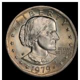 1979-p Wider Rim Susan B. Anthony Dollar Near Top