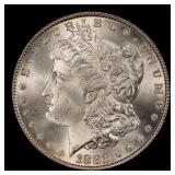 1882-p Morgan Dollar $1 Grades ms65