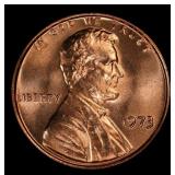 1973-p Lincoln Cent TOP POP! 1c ms67+ rd SEGS