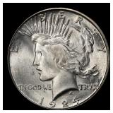 1924-s Peace Dollar Near Top Pop $1 ms65 SEGS