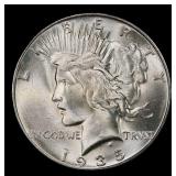 1935-s Peace Dollar $1 ms65 SEGS