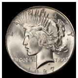 1927-p Peace Dollar Near Top Pop $1 ms65 SEGS