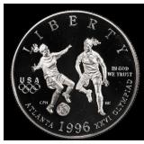 1996-s Olympics Soccer Proof Modern Commem Half Do