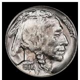 1938-d Buffalo Nickel Near Top Pop 5c ms67+ SEGS
