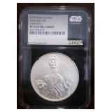 NGC NGC 2016 Star Wars Classic Han Solo 1oz Silver