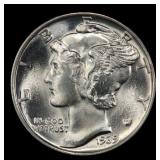 1939-p Mercury Dime 10c ms66 FSB SEGS