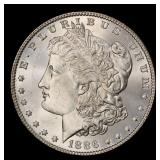1886-p Morgan Dollar $1 Grades ms64+