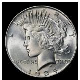 1934-p Peace Dollar $1 Grades ms65