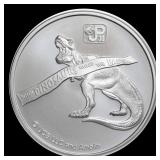 2023 Jurassic Park 30th Anniversary 1 oz .999 Silv