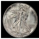 1936-d Walking Liberty Half Dollar 50c Grades ms65