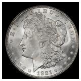 1921-p Morgan Dollar $1 Grades ms65