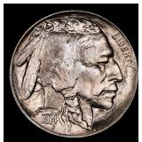 1914-p Buffalo Nickel Near Top Pop! 5c ms67 SEGS
