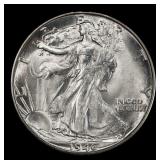 1946-d Walking Liberty Half Dollar Near Top Pop 50