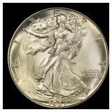 1937-d Walking Liberty Half Dollar Near Top Pop 50