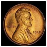 1910-p Lincoln Cent 1c Grades ms66 rd