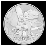 2021 Tuvalu The Simpsons Family - 1 oz Silver Roun