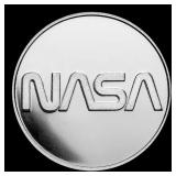 2022 NASA Mesa Grande  Worm Logo BU - 1 oz Silver