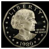 1980-s Proof Susan B. Anthony Dollar $1 pr70 dcam