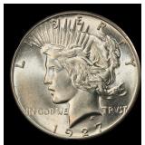 1927-p Peace Dollar $1 Grades ms63