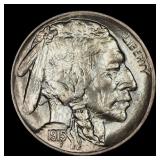 1915-p Buffalo Nickel 5c ms66+ SEGS