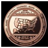 Cannabis States - 1oz .999 Fine Copper Round