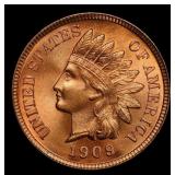 1909 Indian Cent Near Top Pop! 1c ms66+ rd SEGS