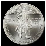 1992-d Columbus Modern Commem Dollar $1 ms70 SEGS