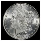 1885-p Morgan Dollar $1 Grades ms63