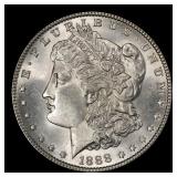 1888-p Morgan Dollar $1 Grades ms63+