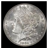 1904-p Morgan Dollar $1 Grades ms64