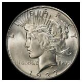 1927-p Peace Dollar $1 Grades ms64+