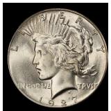 1927-p Peace Dollar $1 Grades ms64