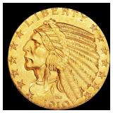 1910-p Gold Indian Half Eagle TOP POP! $5 ms66 USC