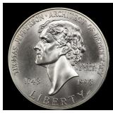 1993-p Jefferson Modern Commem Dollar $1 ms70 SEGS
