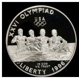 1996-p Olympics Rowing Proof Modern Commem Dollar