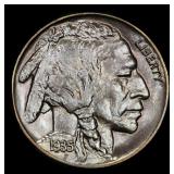 1935-p Buffalo Nickel Near Top Pop 5c ms68 SEGS