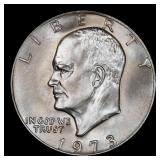 1973-p Eisenhower Dollar Near Top Pop $1 ms66 SEGS