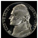 1975-s Proof Jefferson Nickel 5c pr70 dcam SEGS
